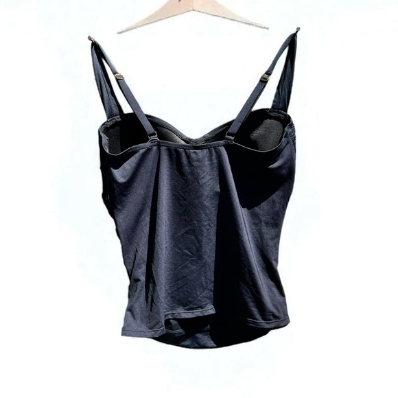 🌻NEW w/tags Bleu Rob Beattie American Hustle Lace Up  Underwire D Cup Swim Top - Picture 8 of 13